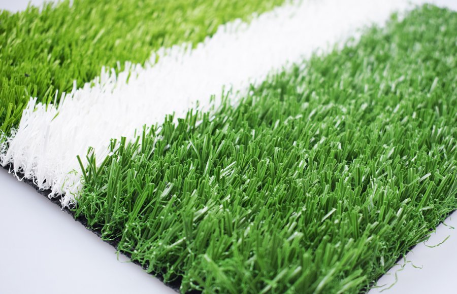 HIERBA DE FÚTBOL CON RELLENO DE ALTA DTEX TIPO DIAMANTE 25MM